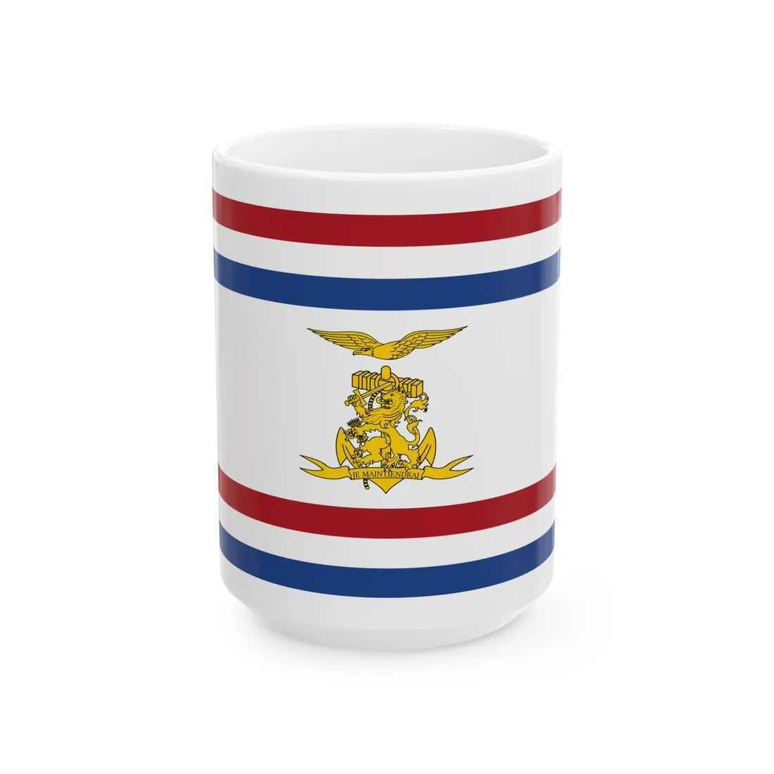 Onderscheidingsvlag Minister van Defensie Nederland (Netherlands) White Coffee Mug 15oz - Go Mug Yourself