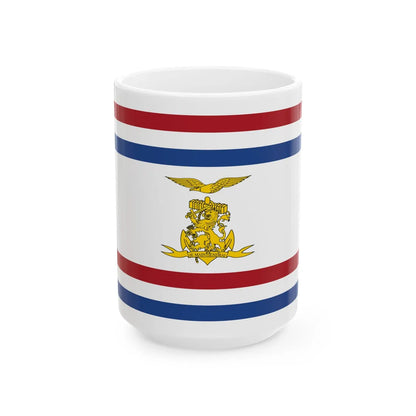 Onderscheidingsvlag Minister van Defensie Nederland (Netherlands) White Coffee Mug 15oz - Go Mug Yourself