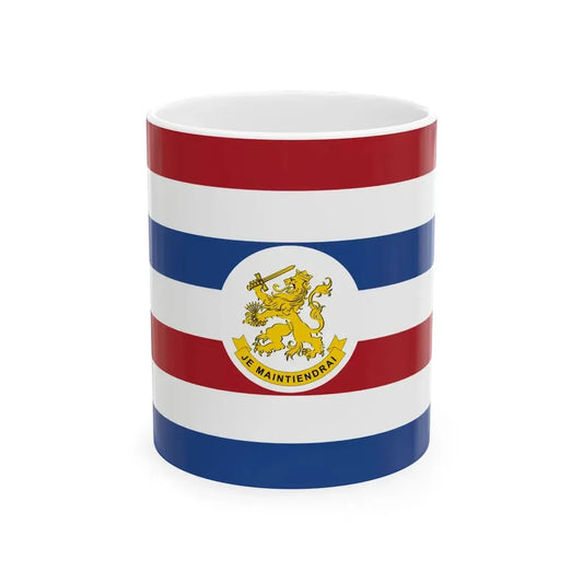 Onderscheidingsvlag Staatssecretaris van Defensie voor Landmacht (Netherlands) White Coffee Mug 11oz - Go Mug Yourself