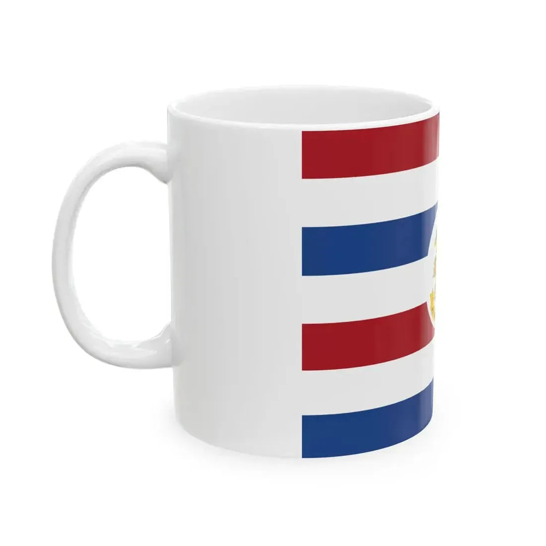 Onderscheidingsvlag Staatssecretaris van Defensie voor Landmacht (Netherlands) White Coffee Mug - Go Mug Yourself