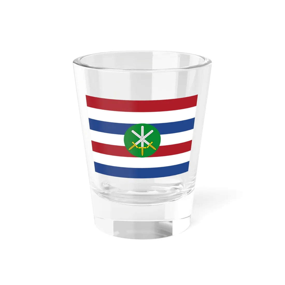 Onderscheidingsvlag van de Commandant der Strijdkrachten 2005 (Netherlands) Shot Glass 1.5oz 1.5oz - Go Mug Yourself