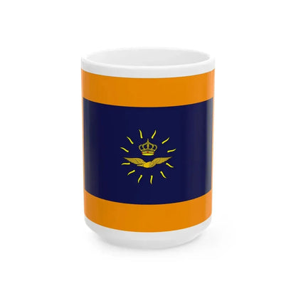 Onderscheidingsvlag van de Commandant Luchtstrijdkrachten (Netherlands) White Coffee Mug 15oz - Go Mug Yourself