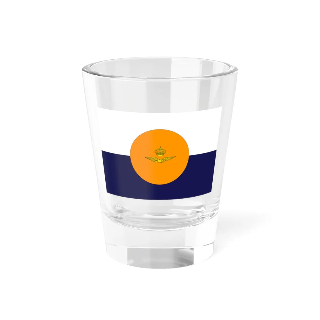 Onderscheidingsvlag van de Commandant van het Commando Logistiek en Opleidingen (Netherlands) Shot Glass 1.5oz 1.5oz - Go Mug Yourself