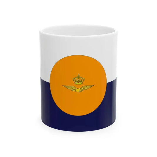 Onderscheidingsvlag van de Commandant van het Commando Logistiek en Opleidingen (Netherlands) White Coffee Mug 11oz - Go Mug Yourself