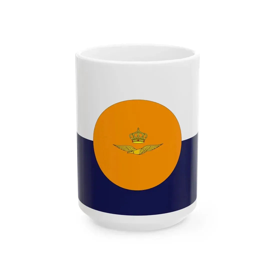 Onderscheidingsvlag van de Commandant van het Commando Logistiek en Opleidingen (Netherlands) White Coffee Mug 15oz - Go Mug Yourself