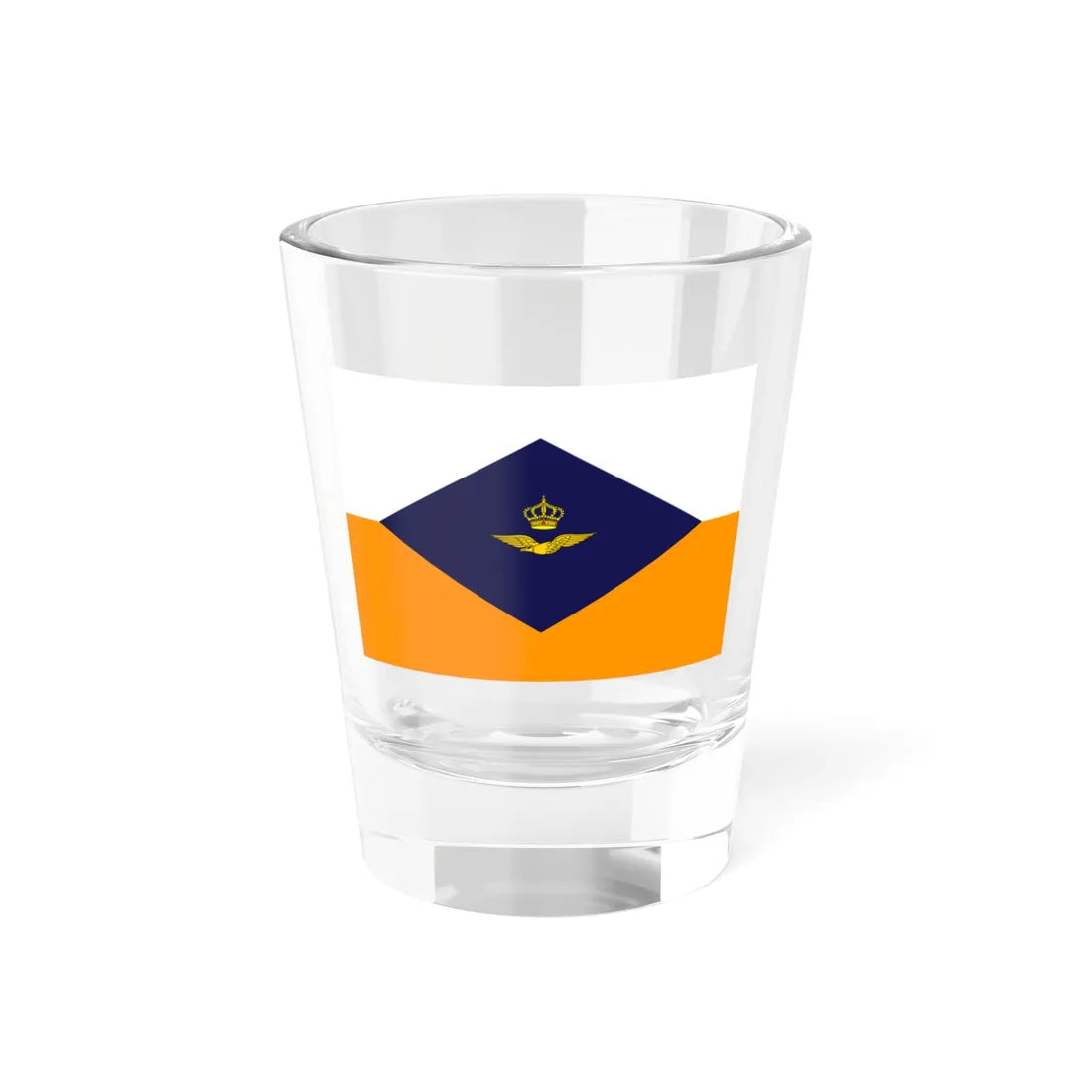 Onderscheidingsvlag van de Commandant van het Commando Tactische Luchtstrijdkrachten (Netherlands) Shot Glass 1.5oz 1.5oz - Go Mug Yourself