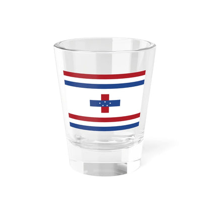 Onderscheidingsvlag van de gouverneur van Curaçao (Netherlands) Shot Glass 1.5oz 1.5oz - Go Mug Yourself