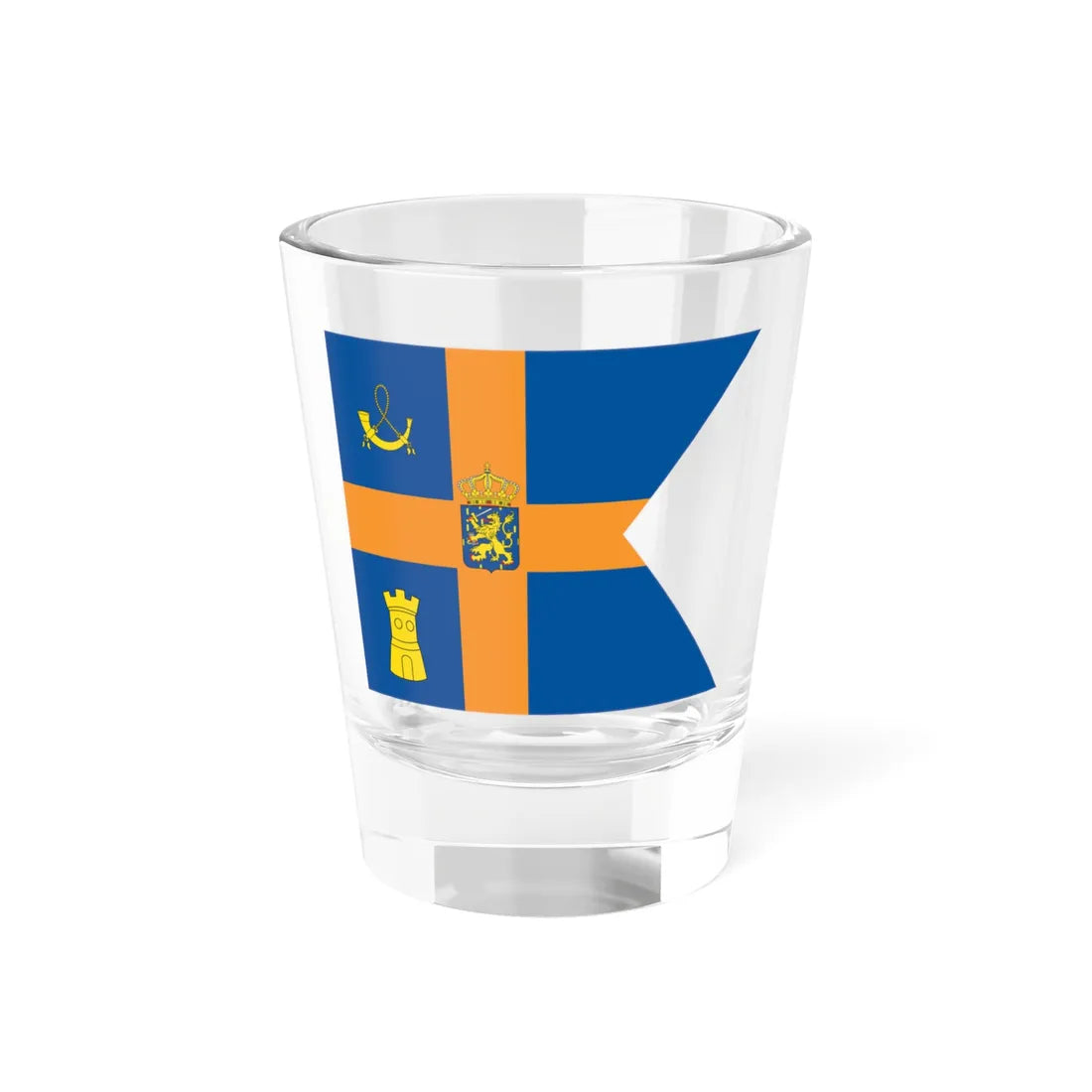 Onderscheidingsvlag van Koningin Máxima (Netherlands) Shot Glass 1.5oz 1.5oz - Go Mug Yourself
