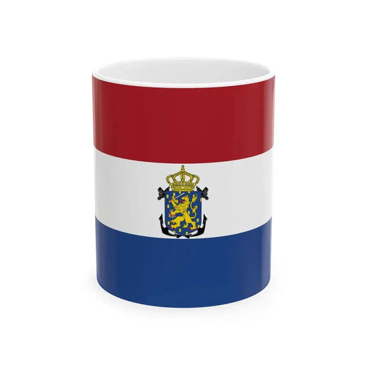 Onderscheidingsvlag van Rijksjachten 1822 (Netherlands) White Coffee Mug 11oz - Go Mug Yourself