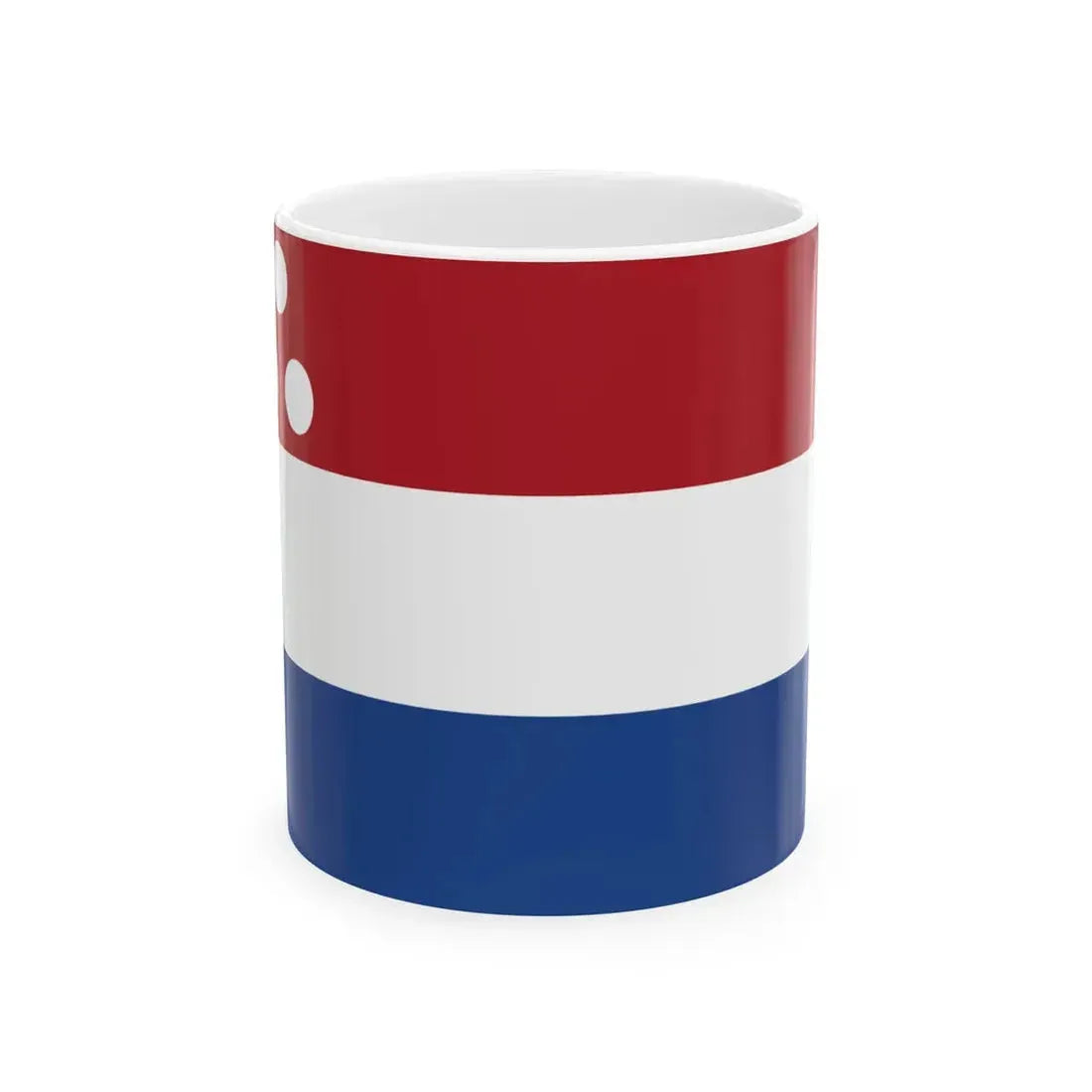 Onderscheidingsvlag Viceadmiraal 1816 (Netherlands) White Coffee Mug 11oz - Go Mug Yourself