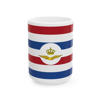 Onderscheidingsvlag voor de luchtmacht-staatssecretaris (Netherlands) White Coffee Mug 15oz - Go Mug Yourself