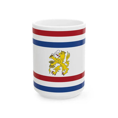 Onderscheidingsvlag voor de ministers met uitzondering van de minister van Defensie (Netherlands) White Coffee Mug 15oz - Go Mug Yourself