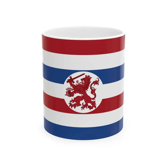 Onderscheidingsvlagvoor de Staatssecretaris van Oorlog (Netherlands) White Coffee Mug 11oz - Go Mug Yourself