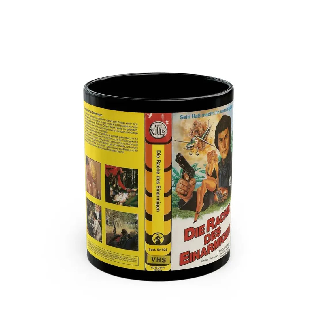 ONE ARMED EXECUTIONER DIE RACHE DES EINARMIGEN (VHS COVER) - Black Coffee Mug 11oz - Go Mug Yourself