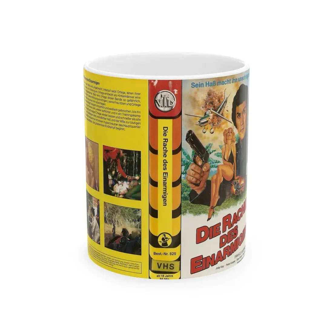 ONE ARMED EXECUTIONER DIE RACHE DES EINARMIGEN (VHS COVER) - White Coffee Mug 11oz - Go Mug Yourself