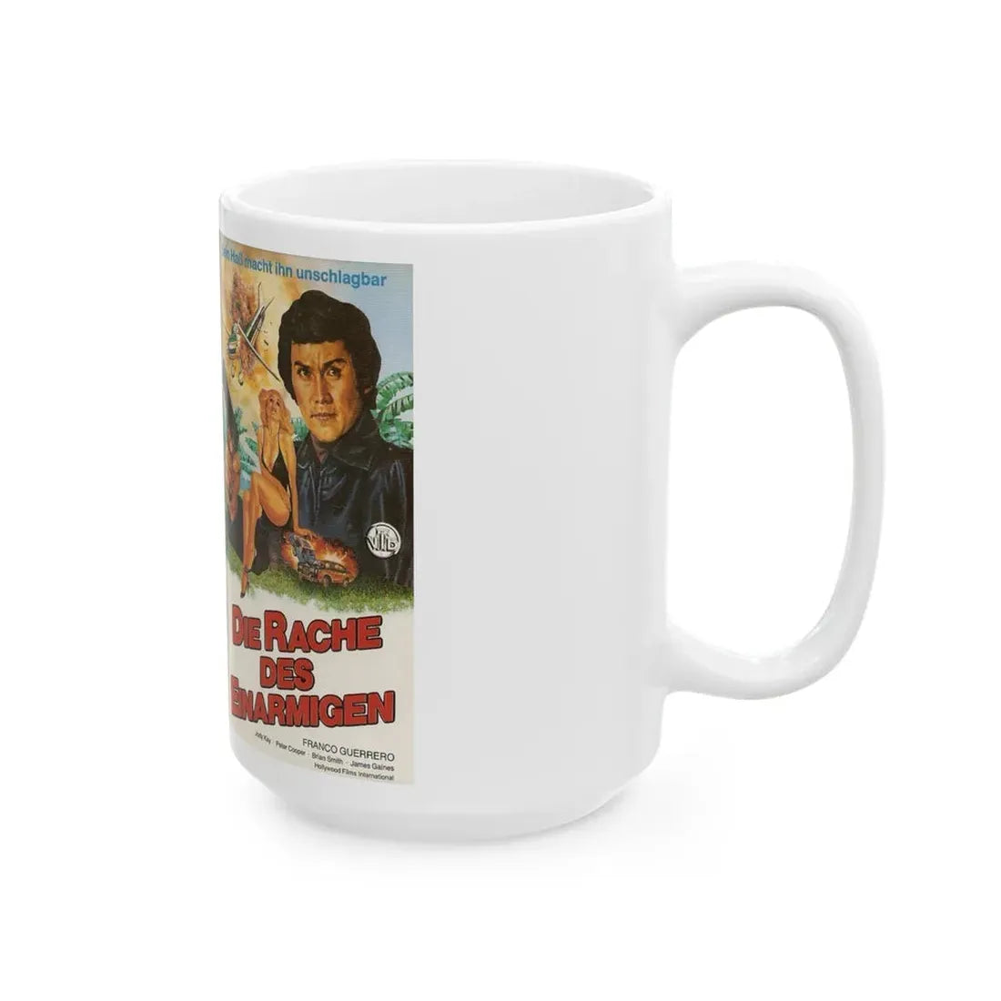 ONE ARMED EXECUTIONER DIE RACHE DES EINARMIGEN (VHS COVER) - White Coffee Mug - Go Mug Yourself