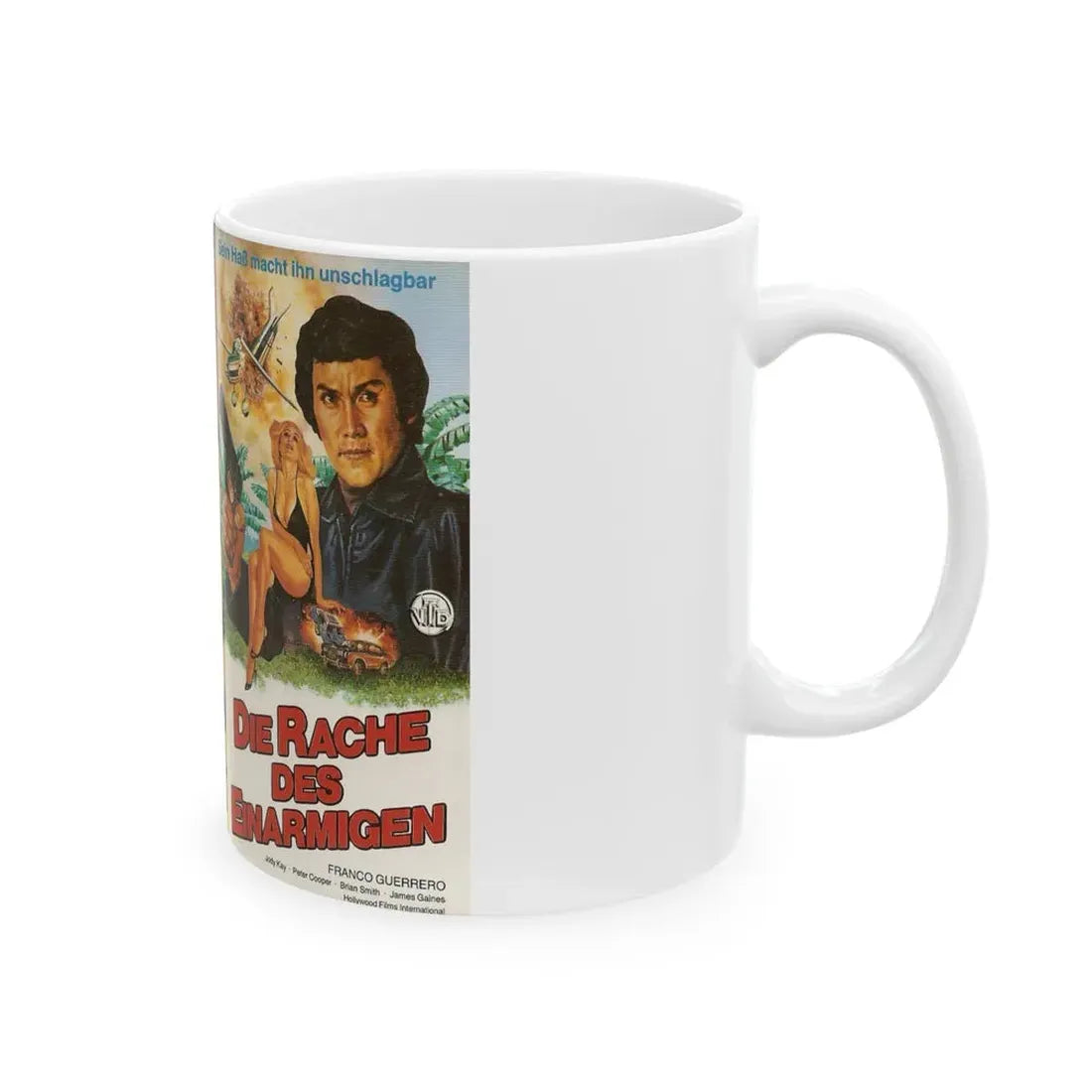 ONE ARMED EXECUTIONER DIE RACHE DES EINARMIGEN (VHS COVER) - White Coffee Mug - Go Mug Yourself