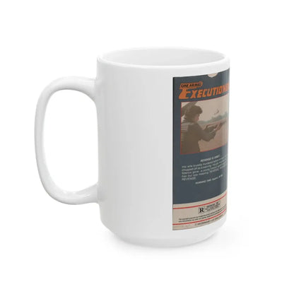 ONE ARMED EXECUTIONER (VHS COVER) - White Coffee Mug - Go Mug Yourself