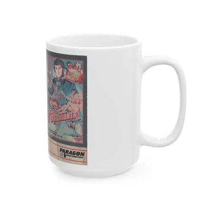 ONE ARMED EXECUTIONER (VHS COVER) - White Coffee Mug - Go Mug Yourself