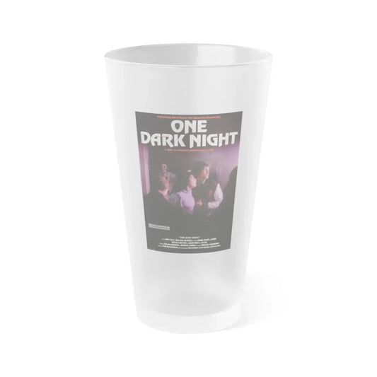 ONE DARK NIGHT 1982 Movie Poster - Frosted Pint Glass 16oz 16oz Frosted - Go Mug Yourself