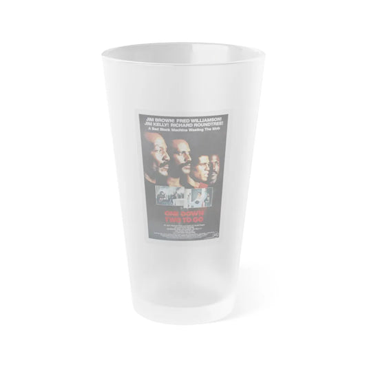 ONE DOWN, TWO TO GO 1982 Movie Poster - Frosted Pint Glass 16oz-16oz-Frosted-Go Mug Yourself