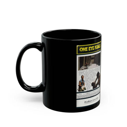 ONE EYE FORCE (VHS COVER) - Black Coffee Mug-Go Mug Yourself