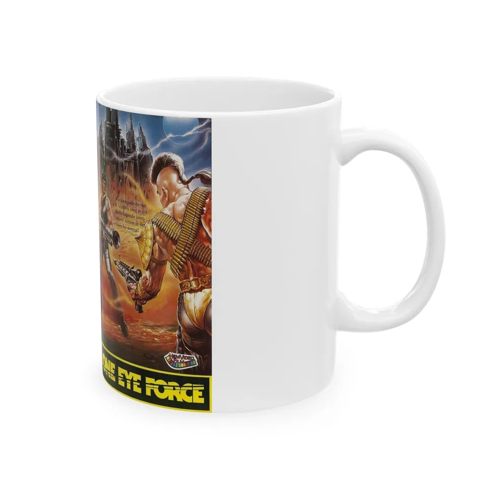 ONE EYE FORCE (VHS COVER) - White Coffee Mug-Go Mug Yourself