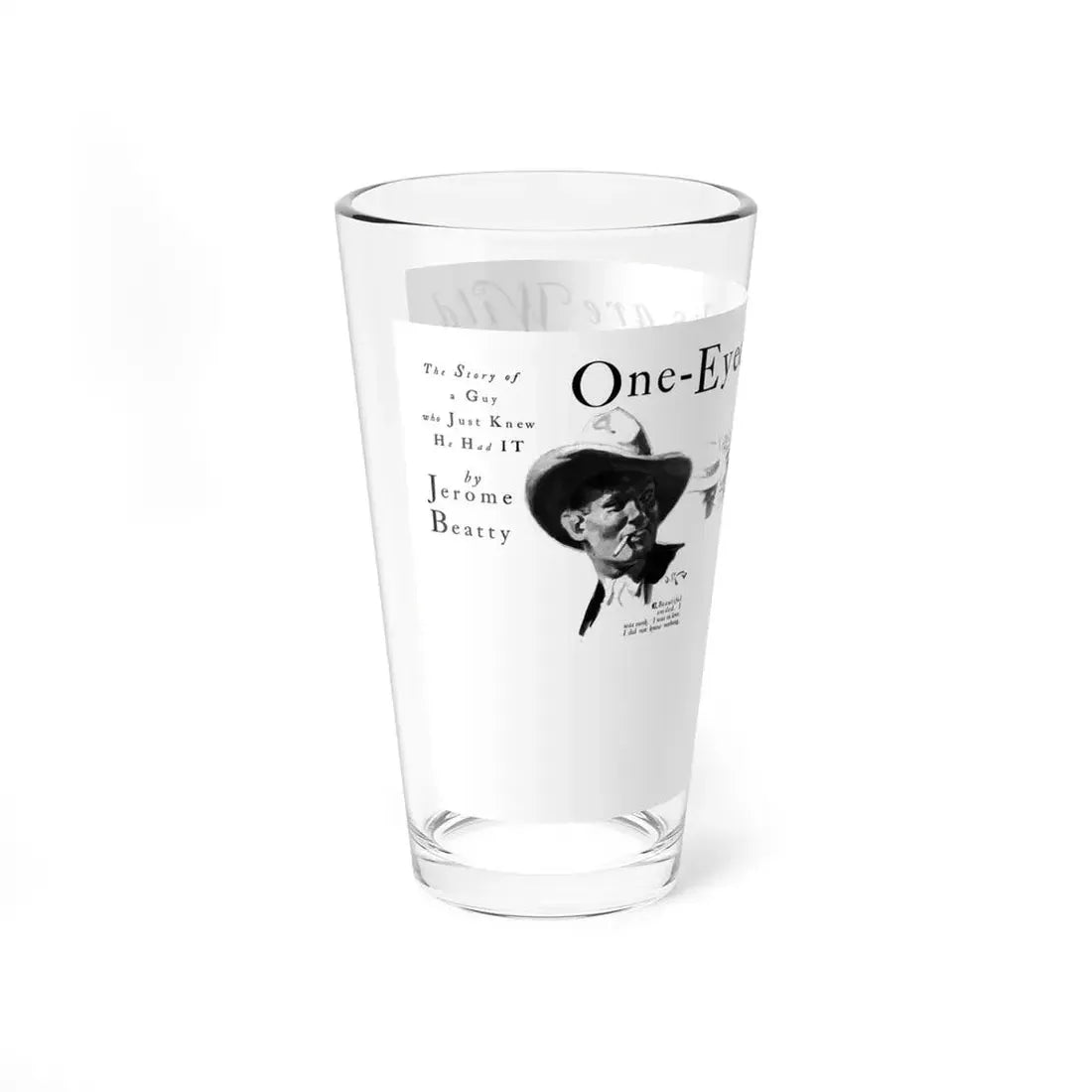 One-Eyed Jacks Are Wild (1), Cosmopolitan, December 1929 (Magazine Illustration) Pint Glass 16oz - Go Mug Yourself