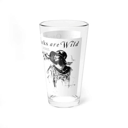 One-Eyed Jacks Are Wild (1), Cosmopolitan, December 1929 (Magazine Illustration) Pint Glass 16oz - Go Mug Yourself