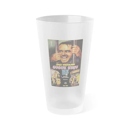 ONE FLEW OVER THE CUCKOO'S NEST (TURKISH) 1975 Movie Poster - Frosted Pint Glass 16oz 16oz Frosted - Go Mug Yourself