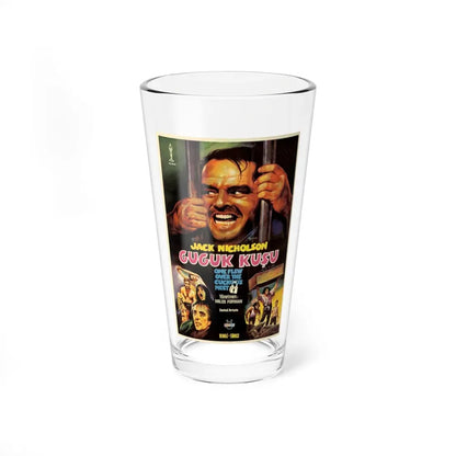 ONE FLEW OVER THE CUCKOO'S NEST (TURKISH) 1975 Movie Poster - Pint Glass 16oz 16oz - Go Mug Yourself