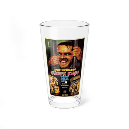 ONE FLEW OVER THE CUCKOO'S NEST (TURKISH) 1975 Movie Poster - Pint Glass 16oz-16oz-Go Mug Yourself