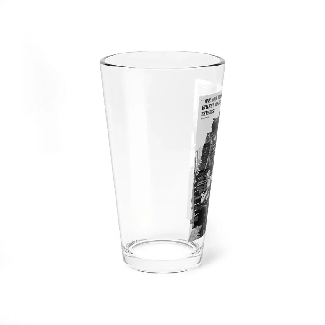 One Hour To Sabotage Hitler's Joy Girl Express, Real Men, December 1969 (Magazine Illustration) Pint Glass 16oz - Go Mug Yourself