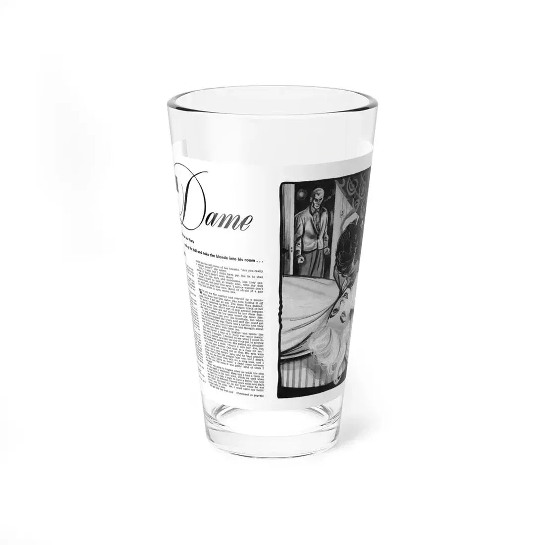 One Man Dame, Man To Man, April 1952 (Magazine Illustration) Pint Glass 16oz 16oz - Go Mug Yourself