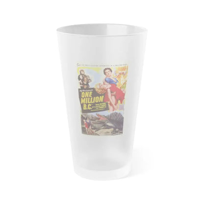 ONE MILLION B.C. 1940 Movie Poster - Frosted Pint Glass 16oz 16oz Frosted - Go Mug Yourself