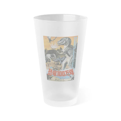 ONE MILLION YEARS B.C (ASIAN) 1986 Movie Poster - Frosted Pint Glass 16oz-16oz-Frosted-Go Mug Yourself