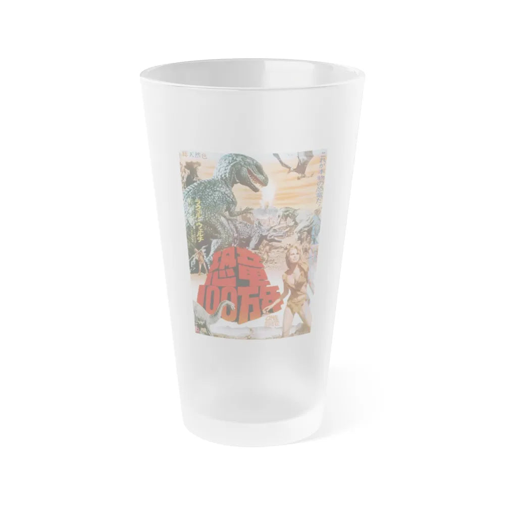 ONE MILLION YEARS B.C (ASIAN) 2 1986 Movie Poster - Frosted Pint Glass 16oz-16oz-Frosted-Go Mug Yourself