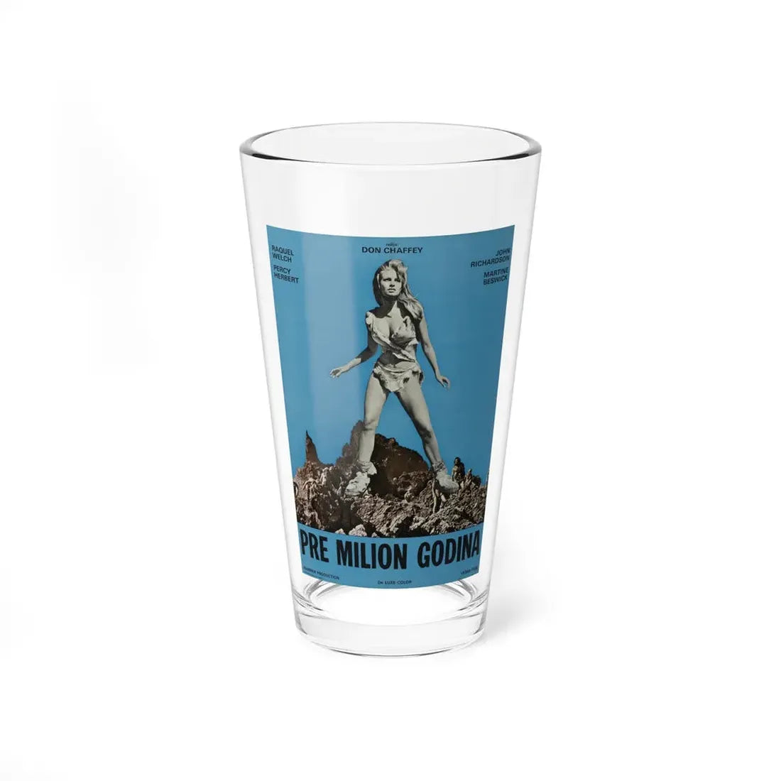 ONE MILLION YEARS B.C (2) 1986 Movie Poster - Pint Glass 16oz 16oz - Go Mug Yourself