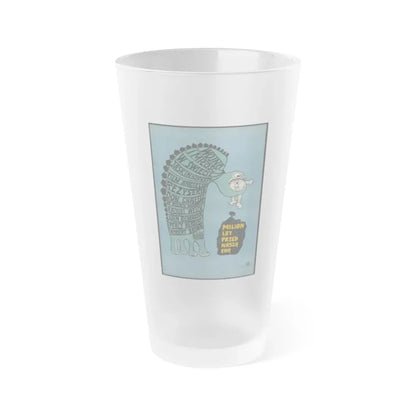 ONE MILLION YEARS B.C (POLISH) 1986 Movie Poster - Frosted Pint Glass 16oz 16oz Frosted - Go Mug Yourself