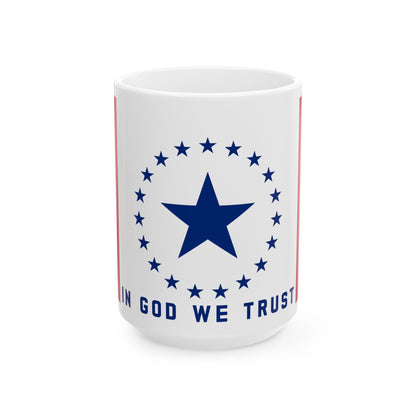 One Mississippi Flag (United States) White Coffee Mug-15oz-Go Mug Yourself