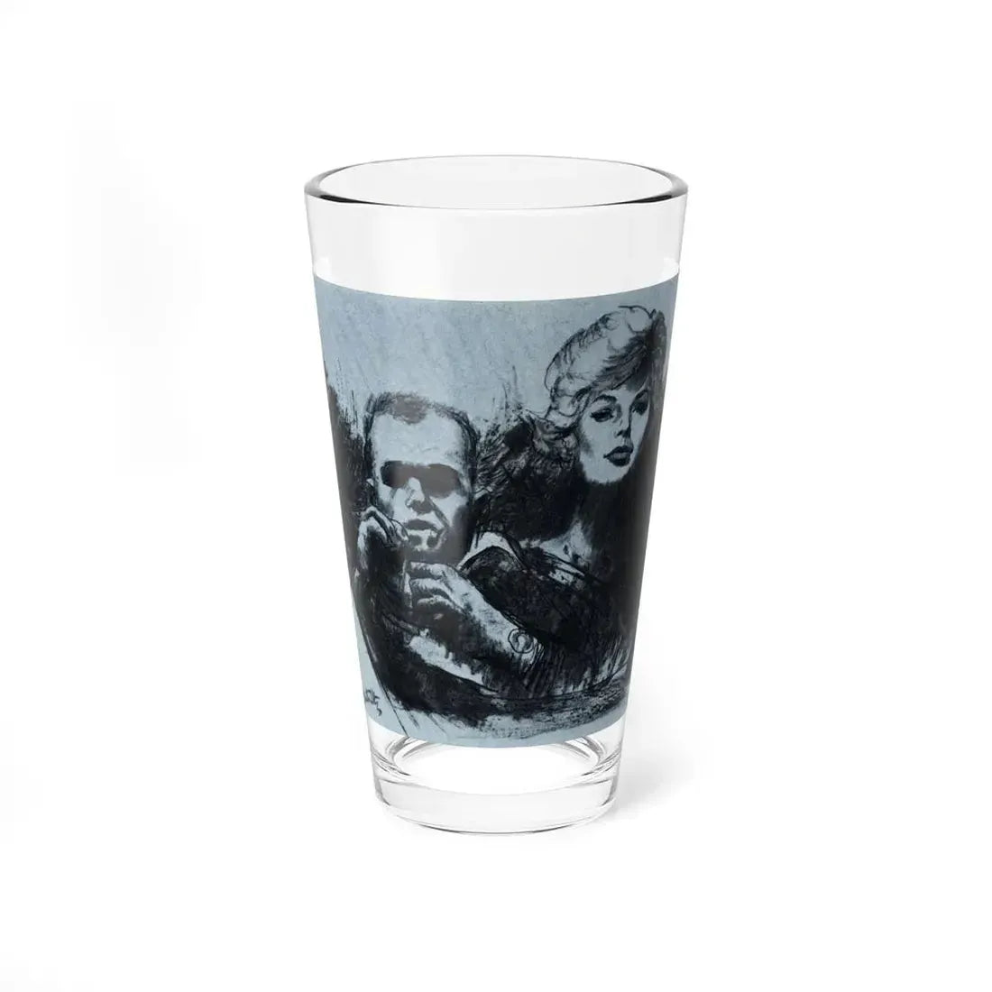 One Monday We Killed Them All (2), Cosmopolitan, November 1961 (Magazine Illustration) Pint Glass 16oz 16oz - Go Mug Yourself