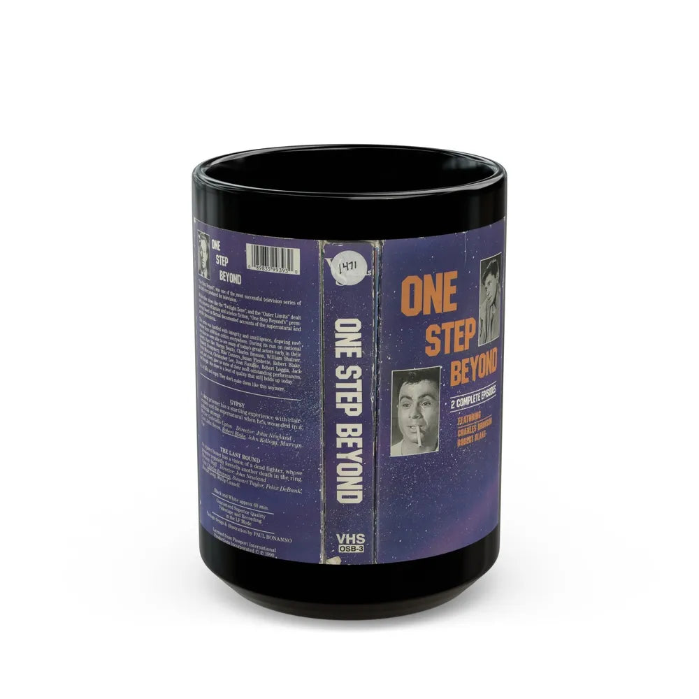 ONE STEP BEYOND (VHS COVER) - Black Coffee Mug-15oz-Go Mug Yourself