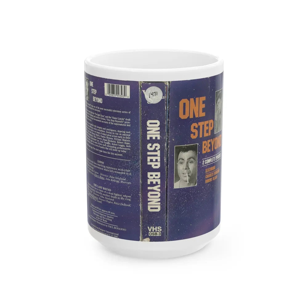 ONE STEP BEYOND (VHS COVER) - White Coffee Mug-15oz-Go Mug Yourself