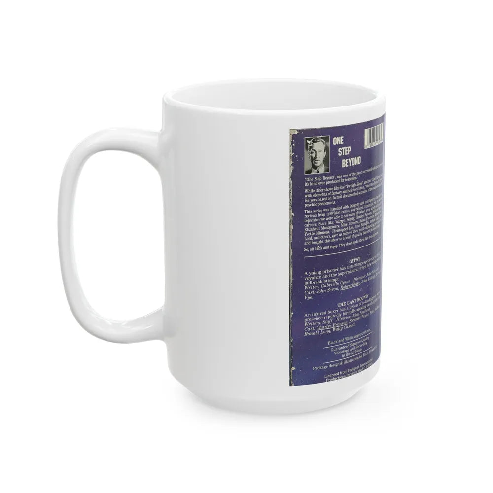 ONE STEP BEYOND (VHS COVER) - White Coffee Mug-Go Mug Yourself