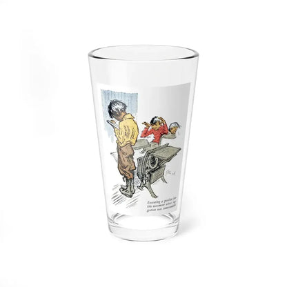 One Uses the Handkerchief (1), Woman's Home Companion, November 1924 (Magazine Illustration) Pint Glass 16oz 16oz - Go Mug Yourself