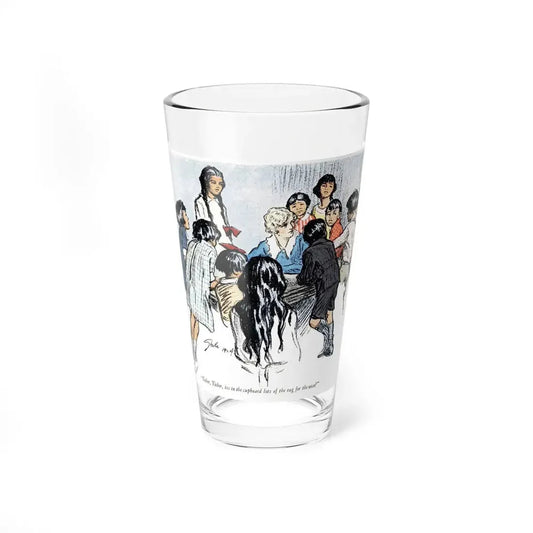 One Uses the Handkerchief (4), Woman's Home Companion, November 1924 (Magazine Illustration) Pint Glass 16oz 16oz - Go Mug Yourself