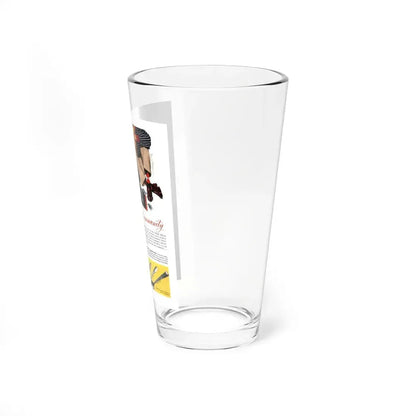 Oneida Community Plate, Redbook, November 1954 (Magazine Illustration) Pint Glass 16oz - Go Mug Yourself