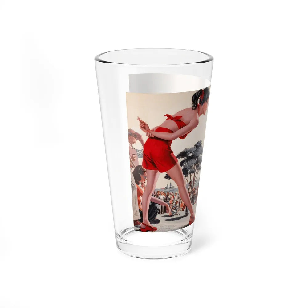 Onlookers (Magazine Illustration) Pint Glass 16oz-Go Mug Yourself