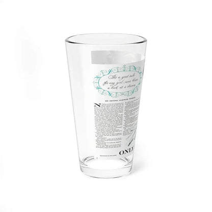 Only A Paper Moon, Good Housekeeping, October 1953 (Magazine Illustration) Pint Glass 16oz - Go Mug Yourself