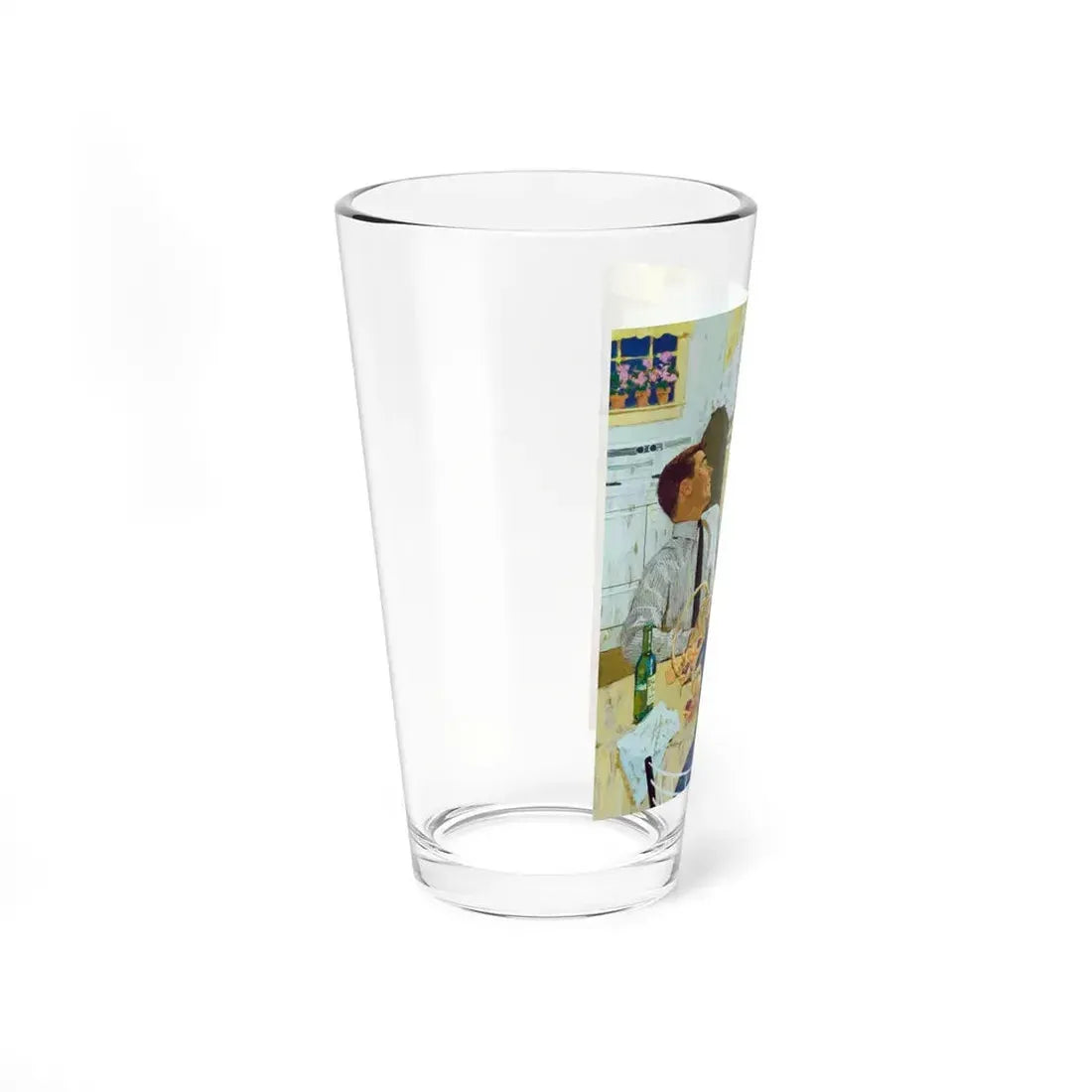 Only Ballantine Ale Brews 'Brewer's Gold, advt illustration (Magazine Illustration) Pint Glass 16oz - Go Mug Yourself